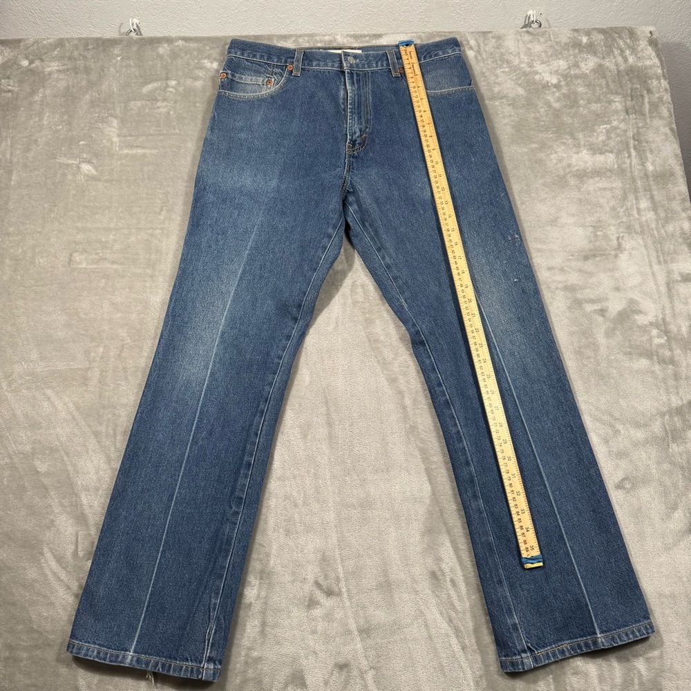 VTG Y2K Levi's 517 Bootcut Jeans Men's 33x30 Blue Medium Wash 2000's Distressed - Picture 3 of 15